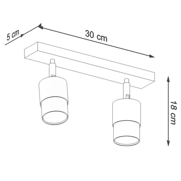 Nowoczesna lampa sufitowa SL.1070 ruchome tuby czarne złote