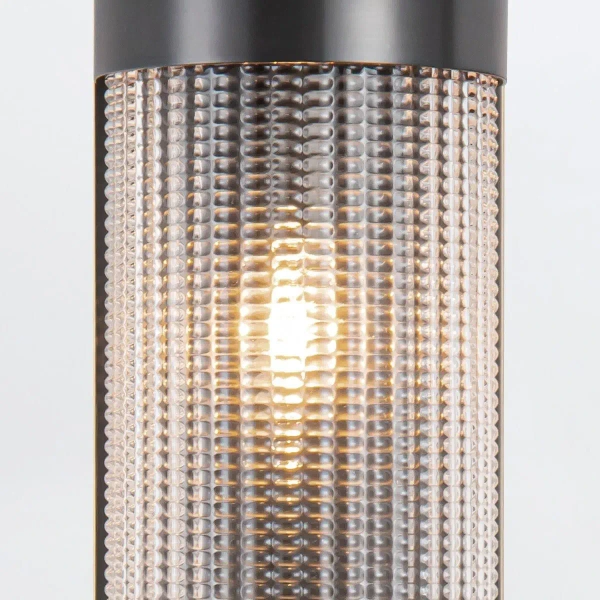 Podłużny kinkiet ścienny Willard QN-WILLARD-2WB-UBZ-PG tuba szklany czarny