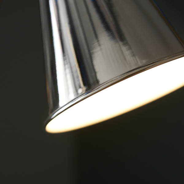 Regulowana lampa podłogowa L&-197835 Light& metalowa nikiel