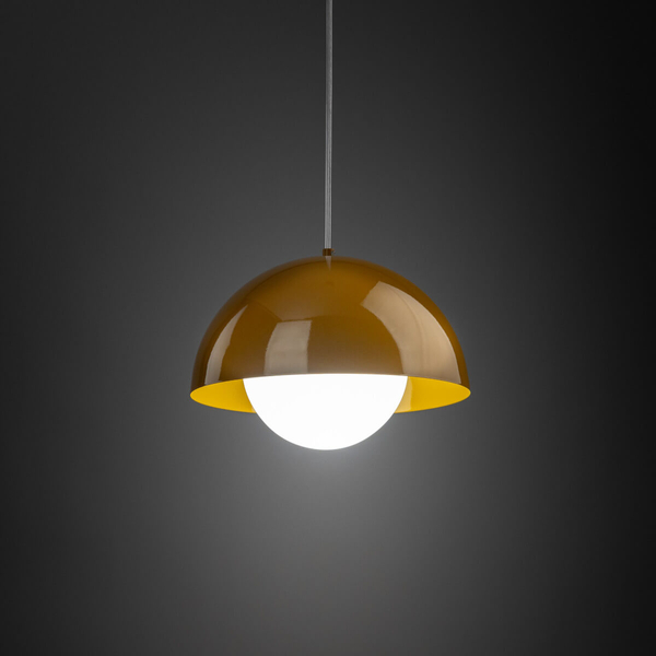 Lampa zwisowa Bono 10275 bubble do gabinetu metalowa biała żółta
