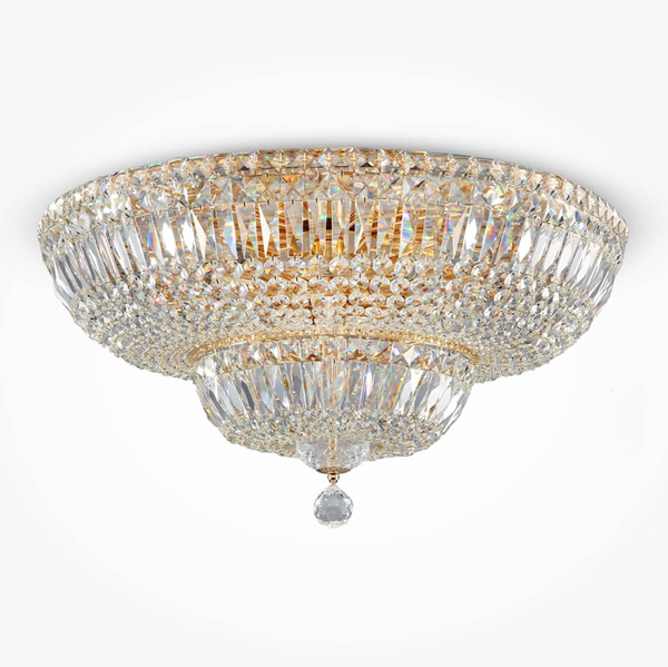 Plafoniera LAMPA glamour BASFOR DIA100-CL-16-G Maytoni kryształowa OPRAWA plafon kulisty pałacowy przezroczysty