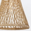 Rattanowa wisząca lampa Twyla QN-TWYLA-1P-BNG ażurowa złota