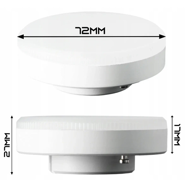 Ledowa żarówka GX53 okrągła CGGX53-8W-NW LED 8W 720LM 4000K biała