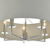 Abażurowa lampa wisząca Jamelia JAM0539 Dar Lighting na łańcuchu chrom