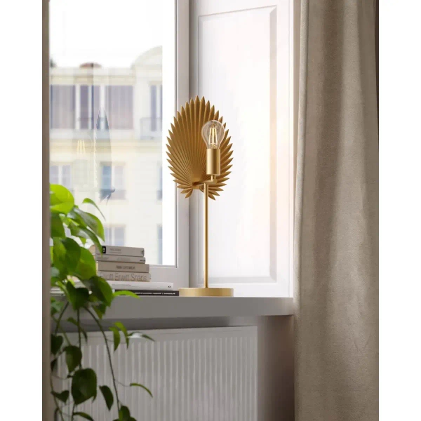 Lampka nocna do sypialni Aruba 4002420-6503 na komodę złota