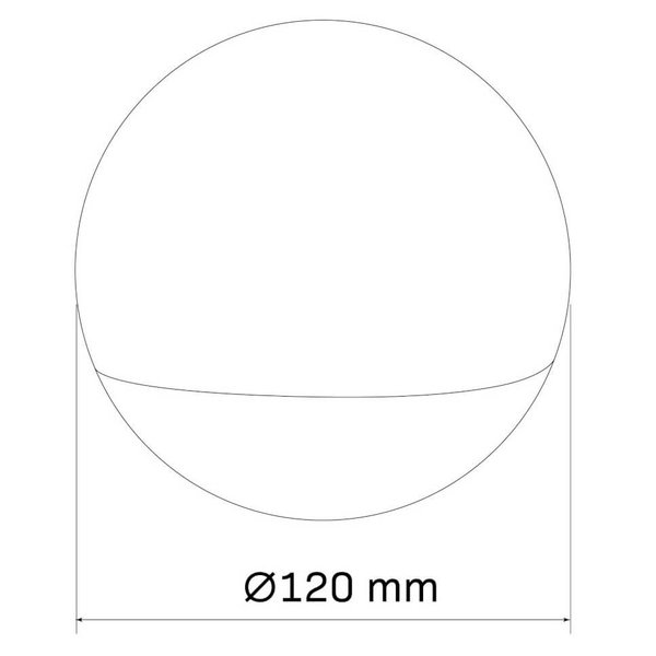 Stołowa lampa kula PAKO 325440 do salonu LED 3000K czarny biały