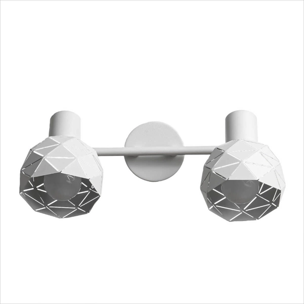 Spot LAMPA sufitowa REUS LP-8069/2WS WH Light Prestige metalowa OPRAWA regulowane reflektorki białe