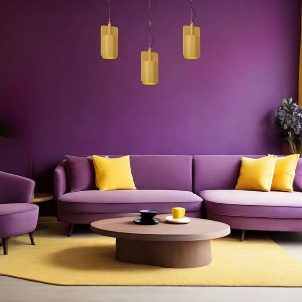 Salonowa lampa wisząca NINJA 44415/13/34 Lucide żółty czarny