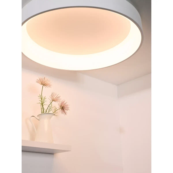 Okrągła lampa sufitowa Talowe 46100/80/31 Lucide LED 80W 3000K biała