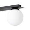 Sufitowa lampa czarna Albio K-4136 Kaja regulowane reflektorki kula do salonu