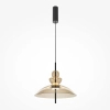 Szklana zwisająca lampa Bangkok MOD185PL-L12CG3K3 LED 12W 3000K mosiądz