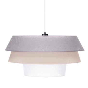 lampa wisząca AMAR 160970104 loftowa okrągły abażurowy czarny różowy szary