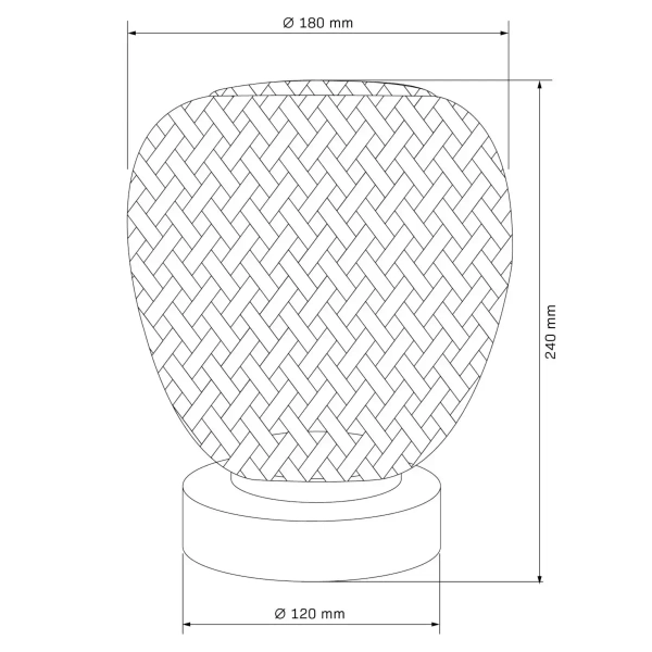 Stołowa lampka ażurowa Zanzibar 329202 do sypialni beżowa czarna