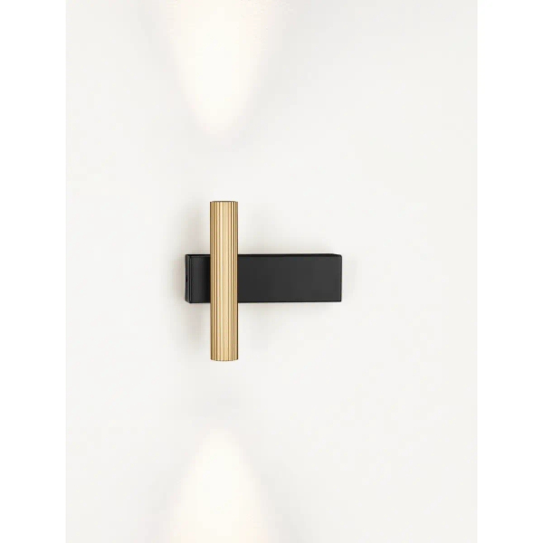 Metalowa lampa ścienna góra-dół JOSTELA LE45561 LED 6W 3000K złota czarna