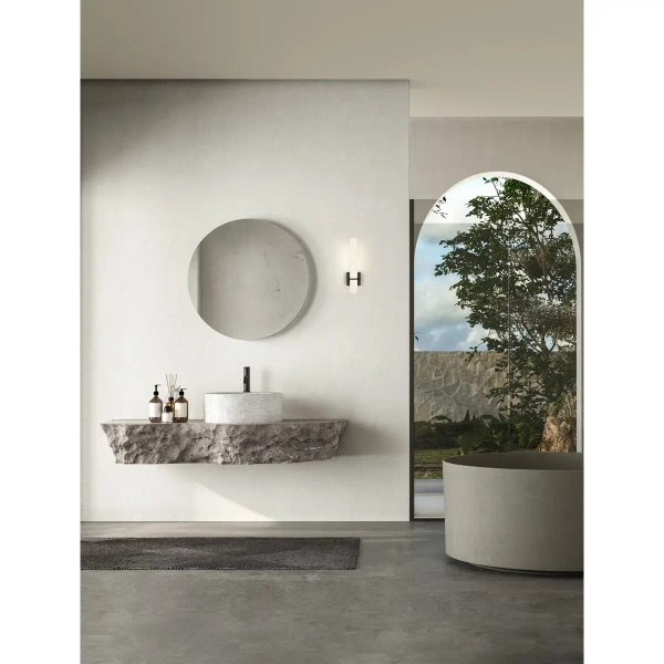 Łazienkowa lampa ścienna DELONZA LE45684 LED 15W 4000K IP44 biała czarna