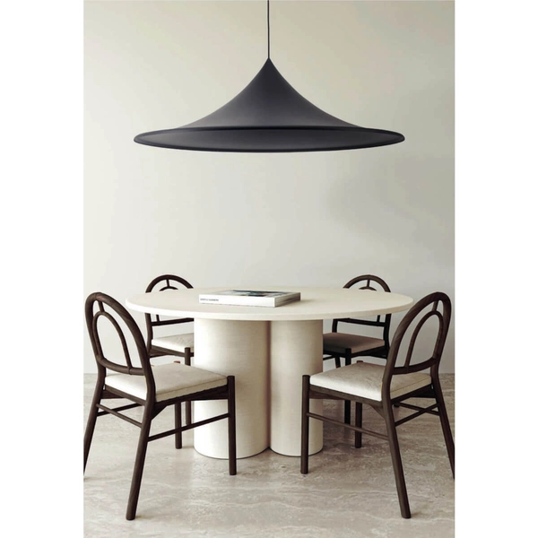 Stożkowa lampa wisząca KELDAN AZ5904 Azzardo salonowa nad wyspę czarna