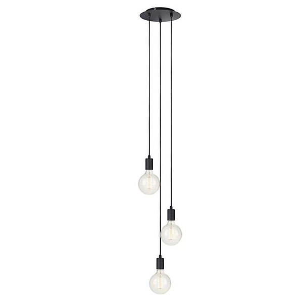 LAMPA wisząca SKY 106334 Markslojd metalowa OPRAWA zwis KASKADA przewody kable czarne