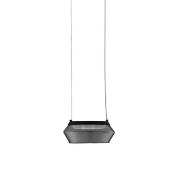 Szklana wisząca lampa OVANIRA LE45194 LED 8W 3000K czarna