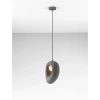 Owalna wisząca lampa LONTIZA LE45335 nad wyspę do jadalni szara
