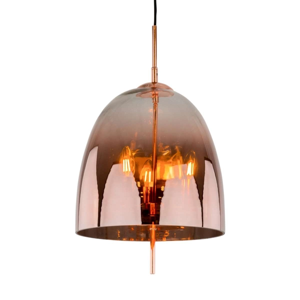 LAMPA wisząca ALAN MD-OYD-10310B-SP3 COPPER Italux OPRAWA szklana miedziana