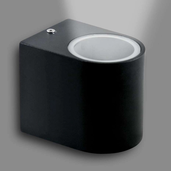 Ogrodowa LAMPA ścienna BOSTON 303349 Polux elewacyjna OPRAWA metalowy KINKIET zewnętrzny na taras IP44 outdoor czarny