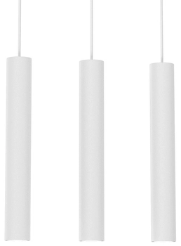 Wisząca lampa Hudson MLP8799 metalowa kaskada loft biała