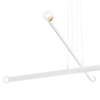 Salonowa lampa TUBO 1072L Aldex kaskada do jadalni biała