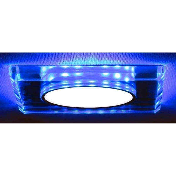 Lampa sufitowa kwadratowa 2263892 Candellux LED 8W 6500K chrom niebieska