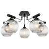 Loftowa LAMPA sufitowa 2207/5 8C BL Elem modernistyczna OPRAWA szklane kule czarne chrom