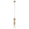Drewniana lampa sufitowa zwis Tower Sabia Wood 10959 geometryczna beżowy
