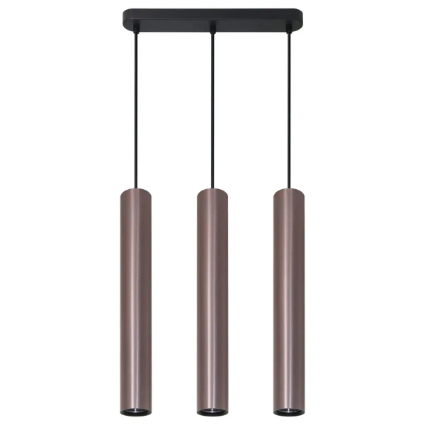 Lampa wisząca potrójna do jadalni Lungomare 326157 metalowa szara czarna