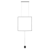 Geometryczna lampa wisząca ROVILLA LE45487 LED 32W 3000K czarna