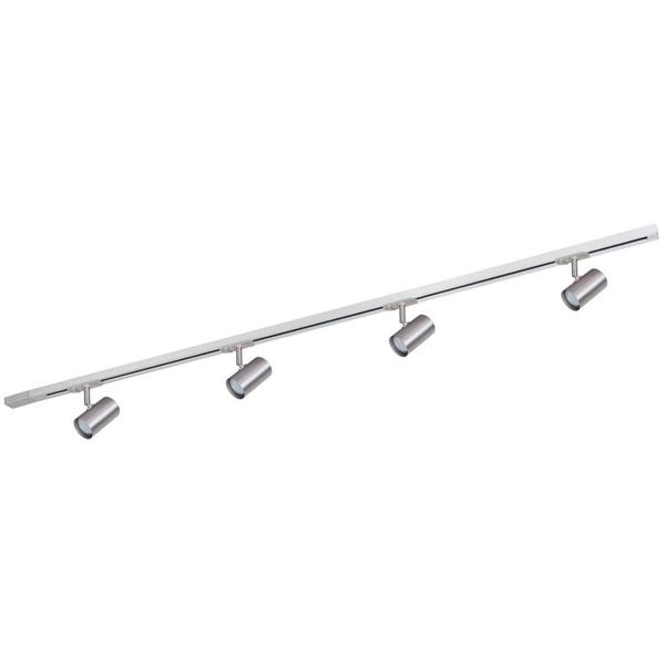 Lampa sufitowa szynowa Marvi 911408-4-SN-SET Italux do holu nikiel