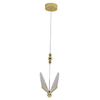 Glamour lampa zwisowa Mariposa LP-1715/1P LED 8W 3000-6000K motyl złota OUTLET