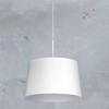 Wisząca lampa Remi K-4360 z abażurem do pokoju biała
