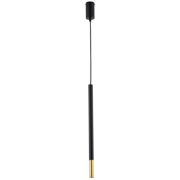 LAMPA wisząca SOPEL DUE 33235 Sigma metalowa OPRAWA modernistyczna ZWIS sopel tuba czarna złota