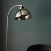 Lustrzana podłogowa lampa Caspa Task 100045 kopułowa nikiel