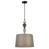 Wisząca lampa jadalniana Nerom PND-22374A-BK Italux do gabinetu metalowa czarny szary