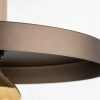 Wisząca lampa nad stół Sila 10757 dysk metalowy brązowy