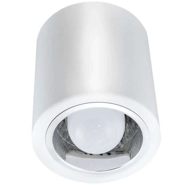 Natynkowa lampa sufitowa MERKURY 313560 downlight tuba biała