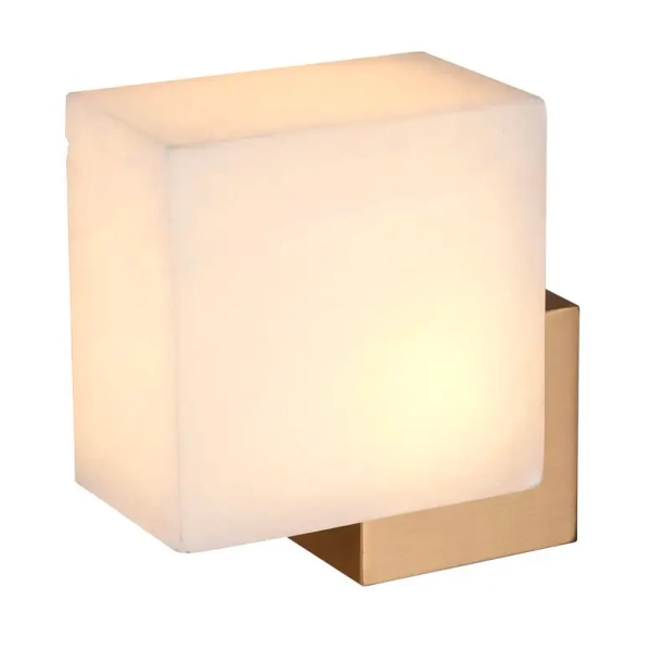 Lampa ścienna CUBO ST-DL-8537 gold LED 3W 3000K kostka złota biała