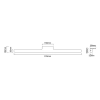 Lampa ścienna nad lustro Luce Parette Nero OR86164 LED 12W CCT IP44 czarna