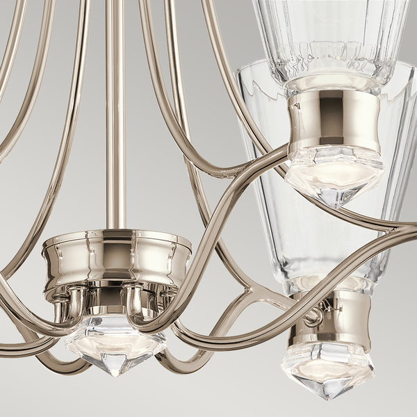 Lampa wisząca QN-KAYVA13-PN LED 36W karafki nikiel