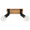 Reflektor sufitowy Molini SPL-2079-2 Italux do jadalni drewniany czarny