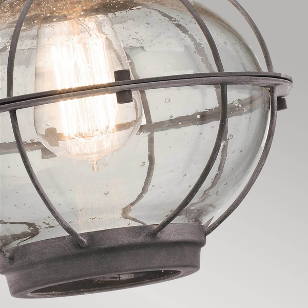 Zewnętrzna lampa ścienna Bridge Point KL-BRIDGEPOINT-M IP44 cyna
