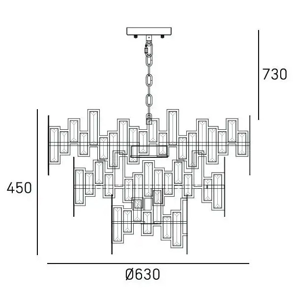 Kryształowa LAMPA wisząca ST PETERSBURG P09158CP Cosmolight pałacowy żyrandol do salonu szampański