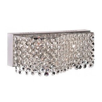 Kryształowy kinkiet ścienny ROMA AZ1511 Azzardo przezroczysty chrom