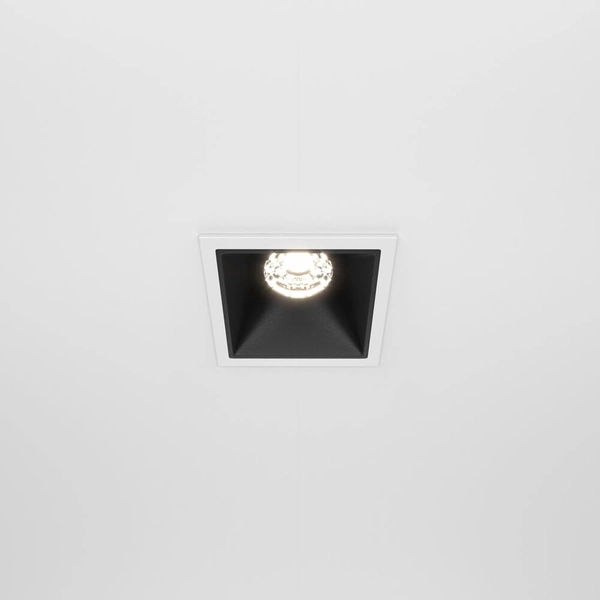 Lampa wpuszczana Alfa DL043-01-10W4K-D-SQ-WB LED 10W 4000K biały czarny