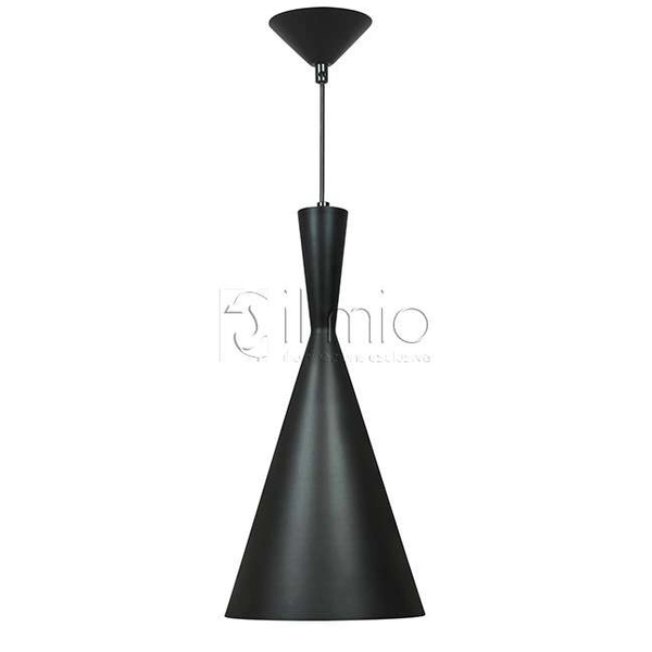 LAMPA wisząca MODERN 305466 Polux skandynawska OPRAWA metalowa ZWIS stożek czarny złoty