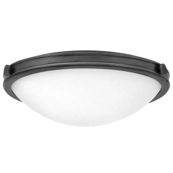 Sufitowa lampa na korytarz Collier HK-COLLIER-F-M-BX okrągła biała czarna